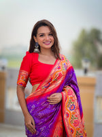 yellow Traditional Paithani saree in green Traditional Handwoven Paithani Saree