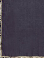 shining rangoli satin silk solid with beautiful sequned embellished lace border saree