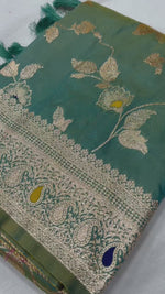 Turkish Firozi Banarasi Silk Saree – A Symbol of Grace and Tradition
