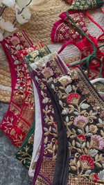 Premium Embroidered Designer Blouse – Ready-Made, Fully Stitched with Sequin & Thread Work