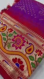 Banarasi saree Ready-to-Wear Saree Online reach pallu paithani saree Pure Silk Paithani Saree Pure silk green Paithani saree Pure Paithani Saree