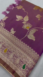 Royal Wine Purple Banarasi Silk Saree Timeless Masterpiece saree for women