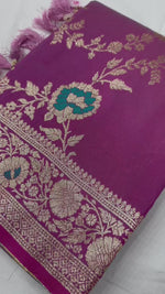 Graceful Pink Banarasi zari weaving Soft Silk Saree For Women