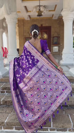 Royal Purple Banarasi Silk Saree A Masterpiece of Elegance and Tradition