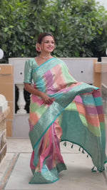 Timeless Rama Green Banarasi Silk Saree A Symphony of Tradition And Elegance