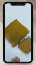 Chiffon Two-Toned Crushed Saree with Beads & Stone Embellishments – Elegant Party & Festive Wear